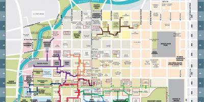 El centre de Houston túnel mapa