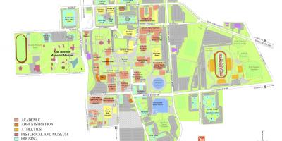 La universitat de Houston mapa