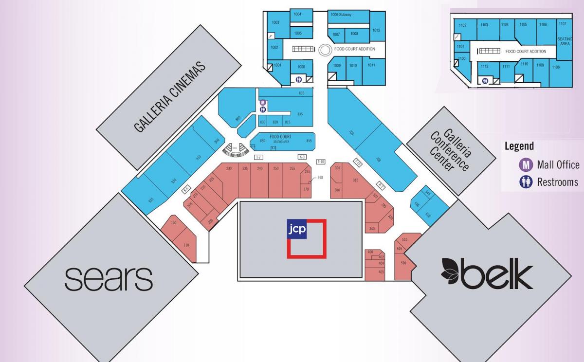 Galleria mall) mapa