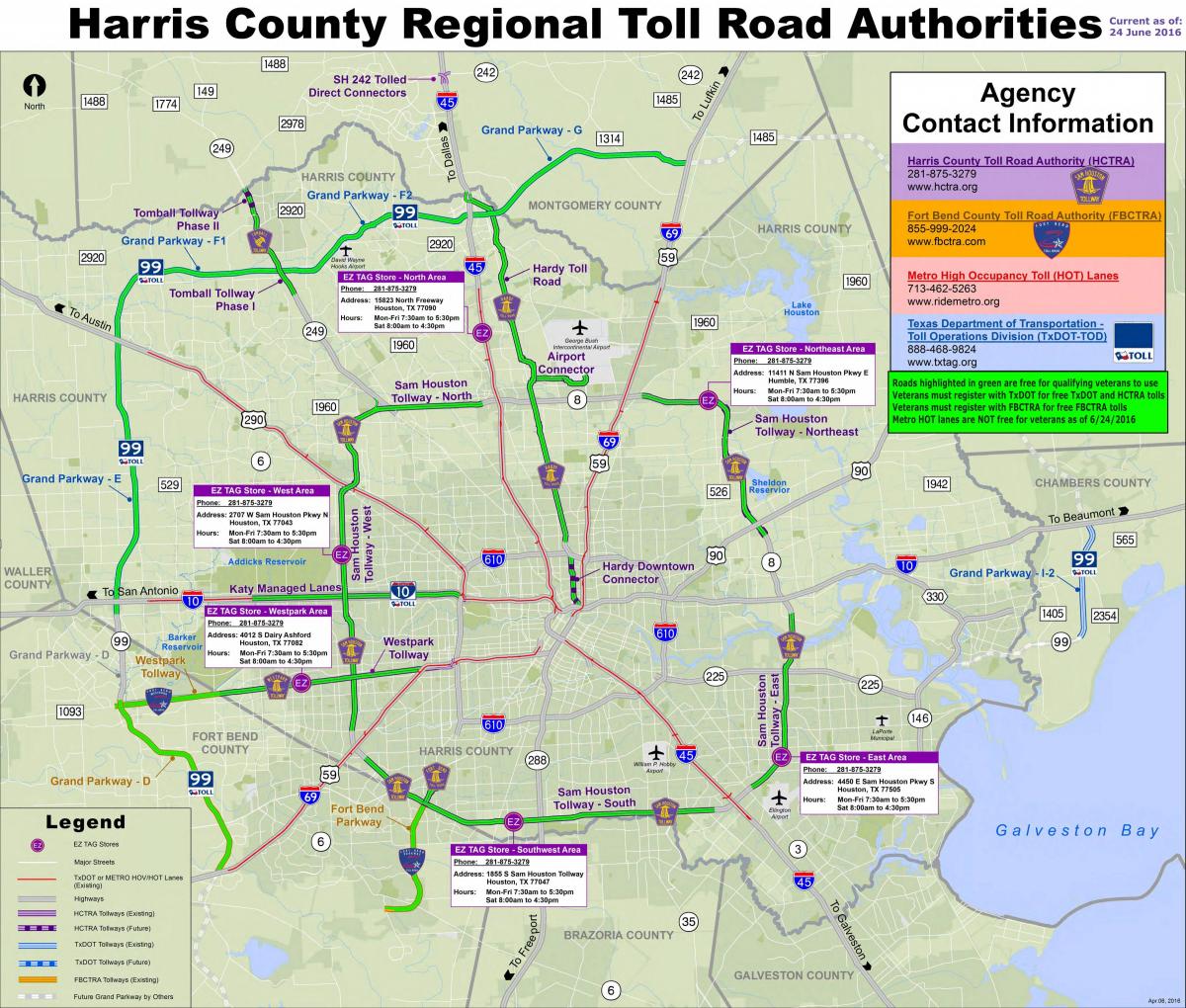 mapa de Houston autopistes