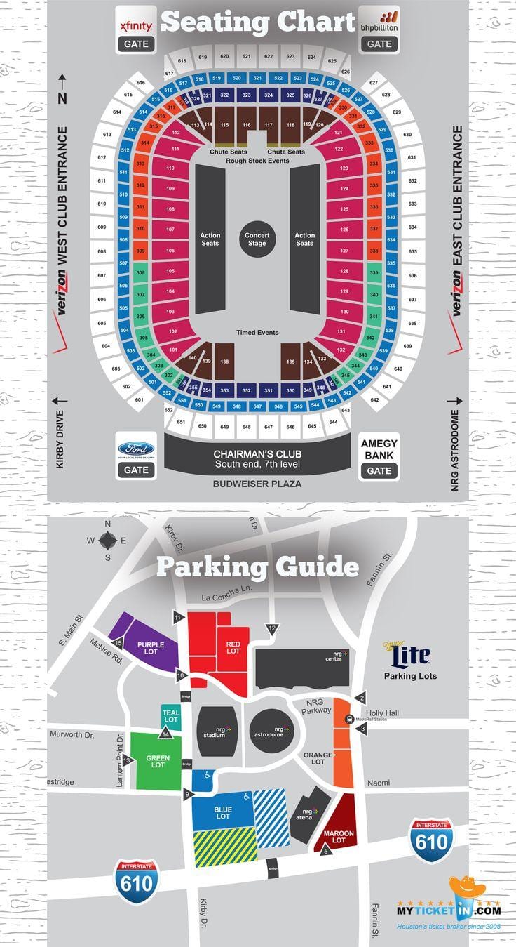 Houston Rodeo mapa seients