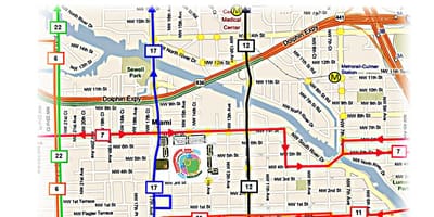 Houston autobús mapa de rutes