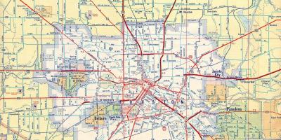 Mapa de Houston autopistes
