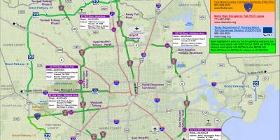 Mapa de Houston autopistes