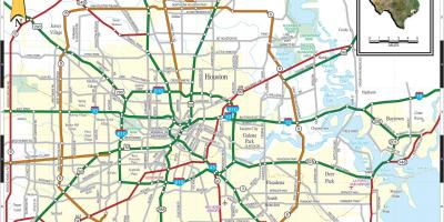 Ciutat de Houston mapa