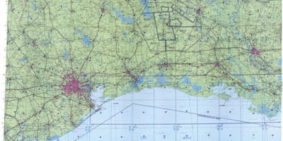 Mapa topogràfic de Houston
