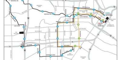 Mapa de Houston marató