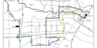 Mapa de Houston marató