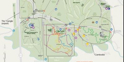 Mapa del parc Memorial de Houston