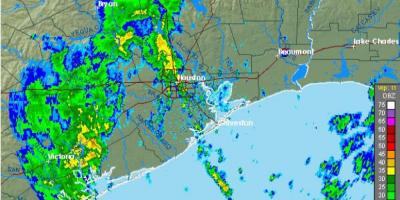 Pluja mapa de Houston